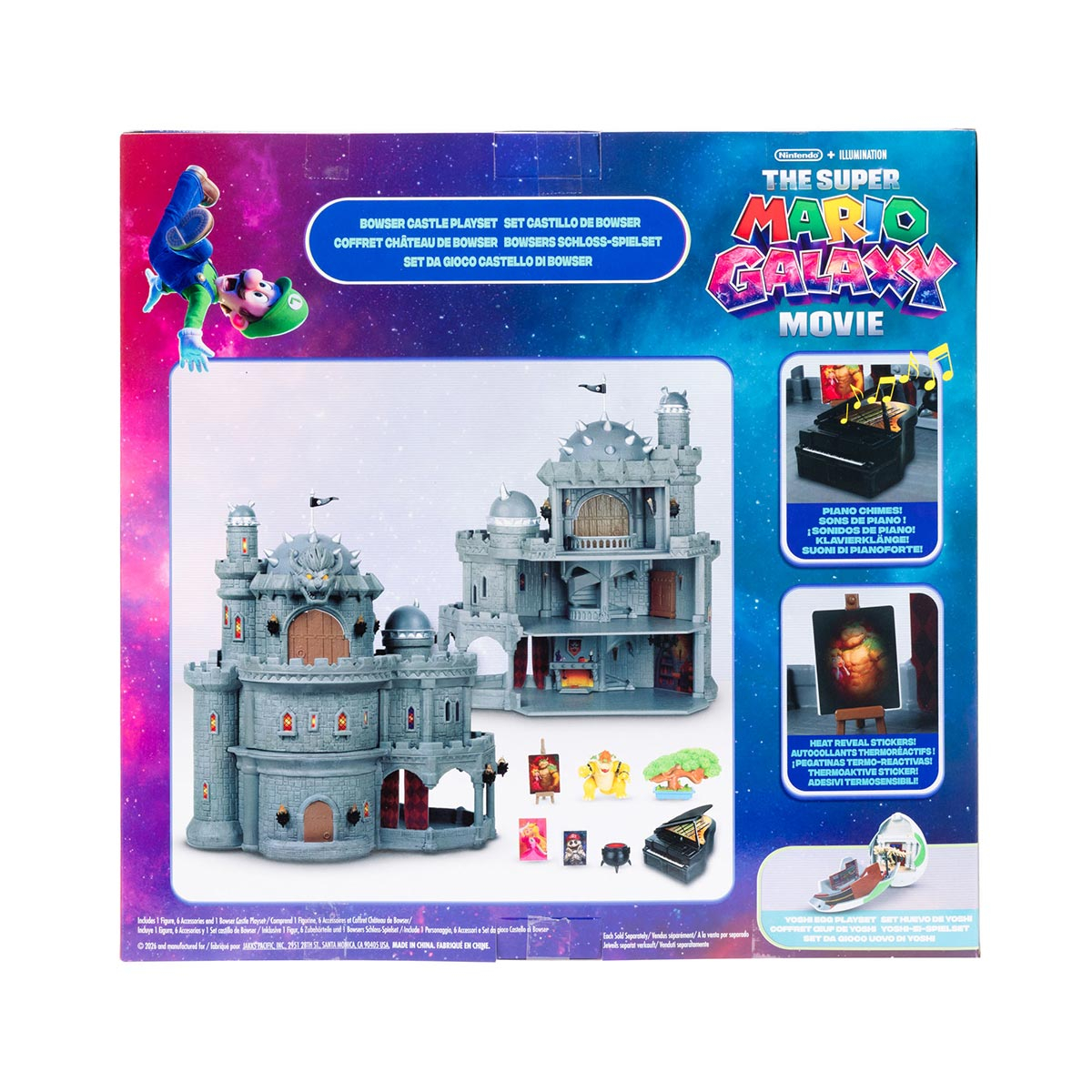 Playset Castelo do Bowser com Boneco Bowser - Super Mario Filme