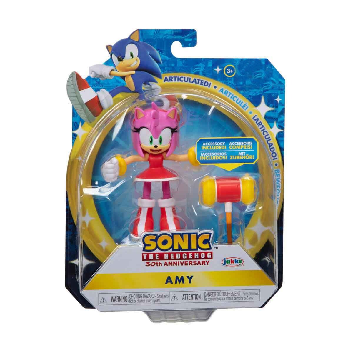Boneco Articulado Amy De 10Cm Com Acessório - Sonic