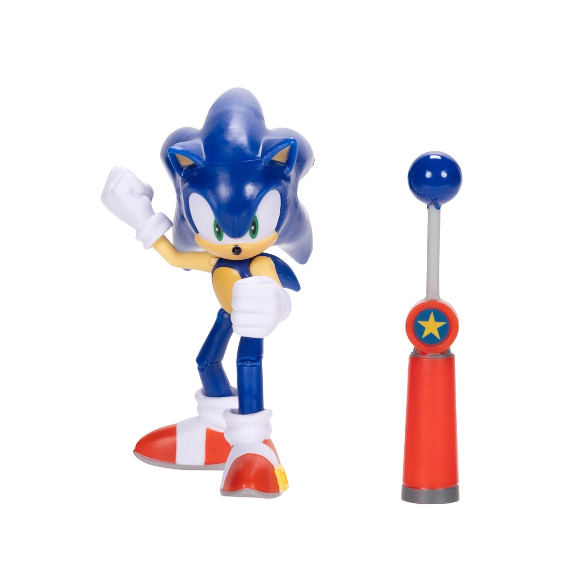 Boneco Articulado Sonic de 9cm e Checkpoint - Sonic