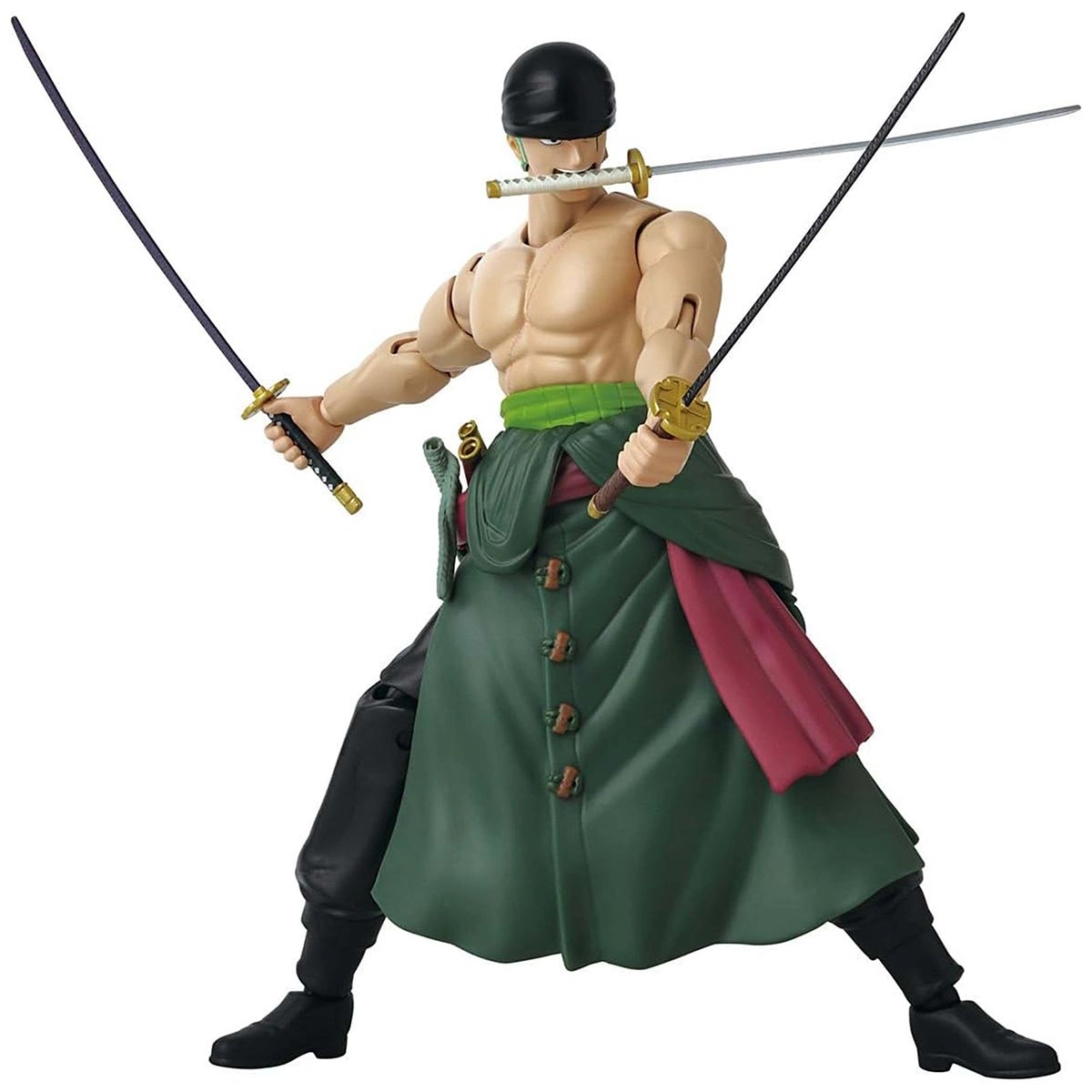 Boneco Zoro (Estilo 3 Espadas Santoryu) de 16cm - One Piece