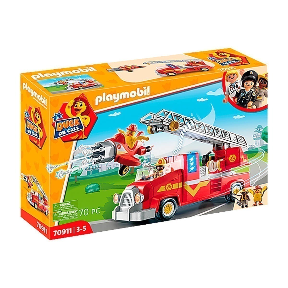 Playmobil - Caminhão De Resgate De Incêndio - Duck On Call - 79011