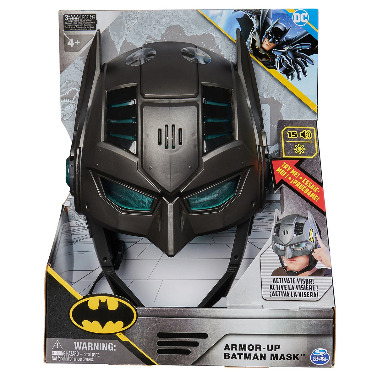 Máscara Eletrônica Batman Armor-Up Com Luz E Som