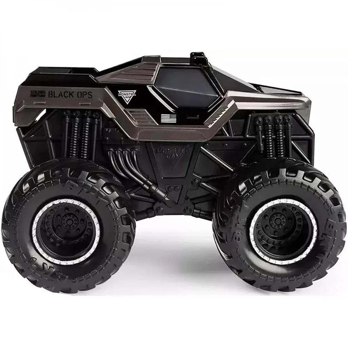 Carrinho Soldier Fortune Black Ops Click & Flip- Monster Jam
