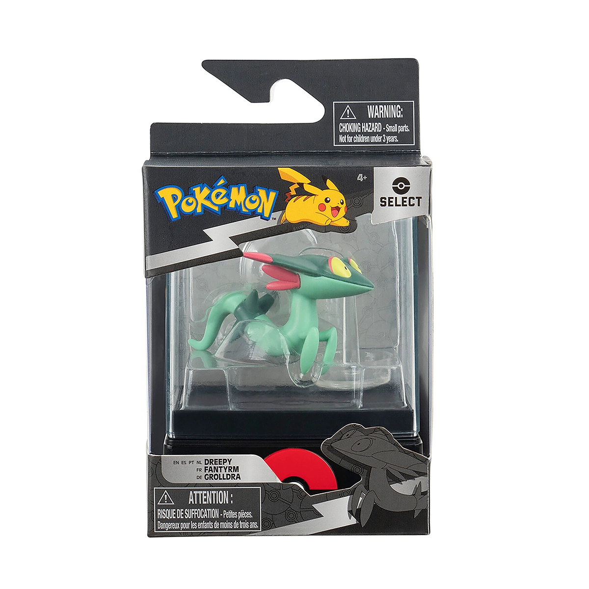 Pokemon - Figuras De Batalha 4Cm Com Case - Dreepy