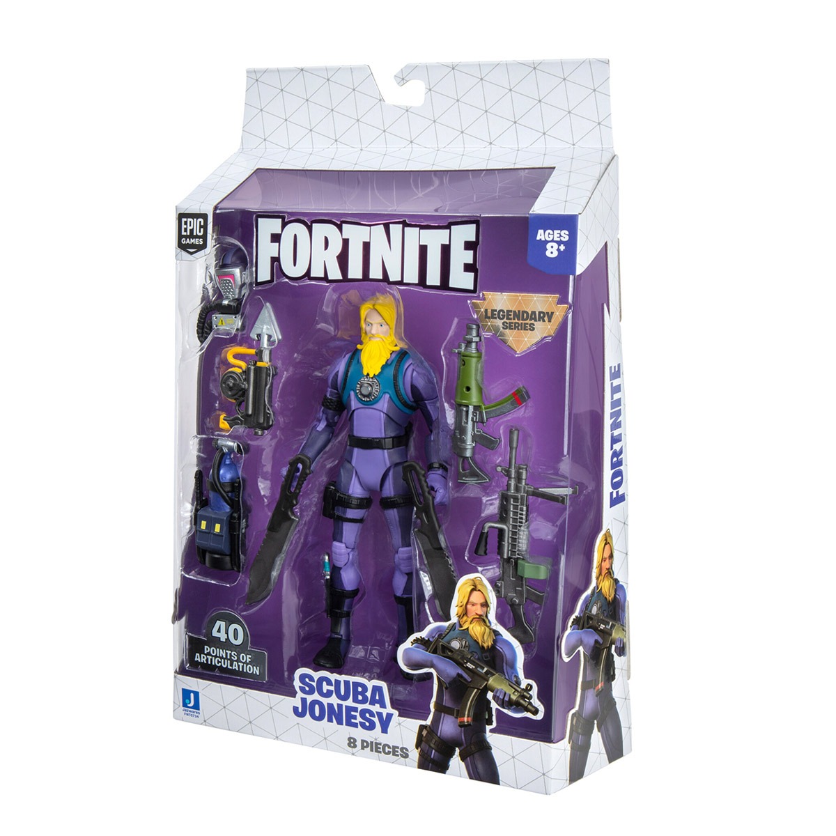Fortnite - Legendários - Figura De 15 Cm - Scuba Jonesy