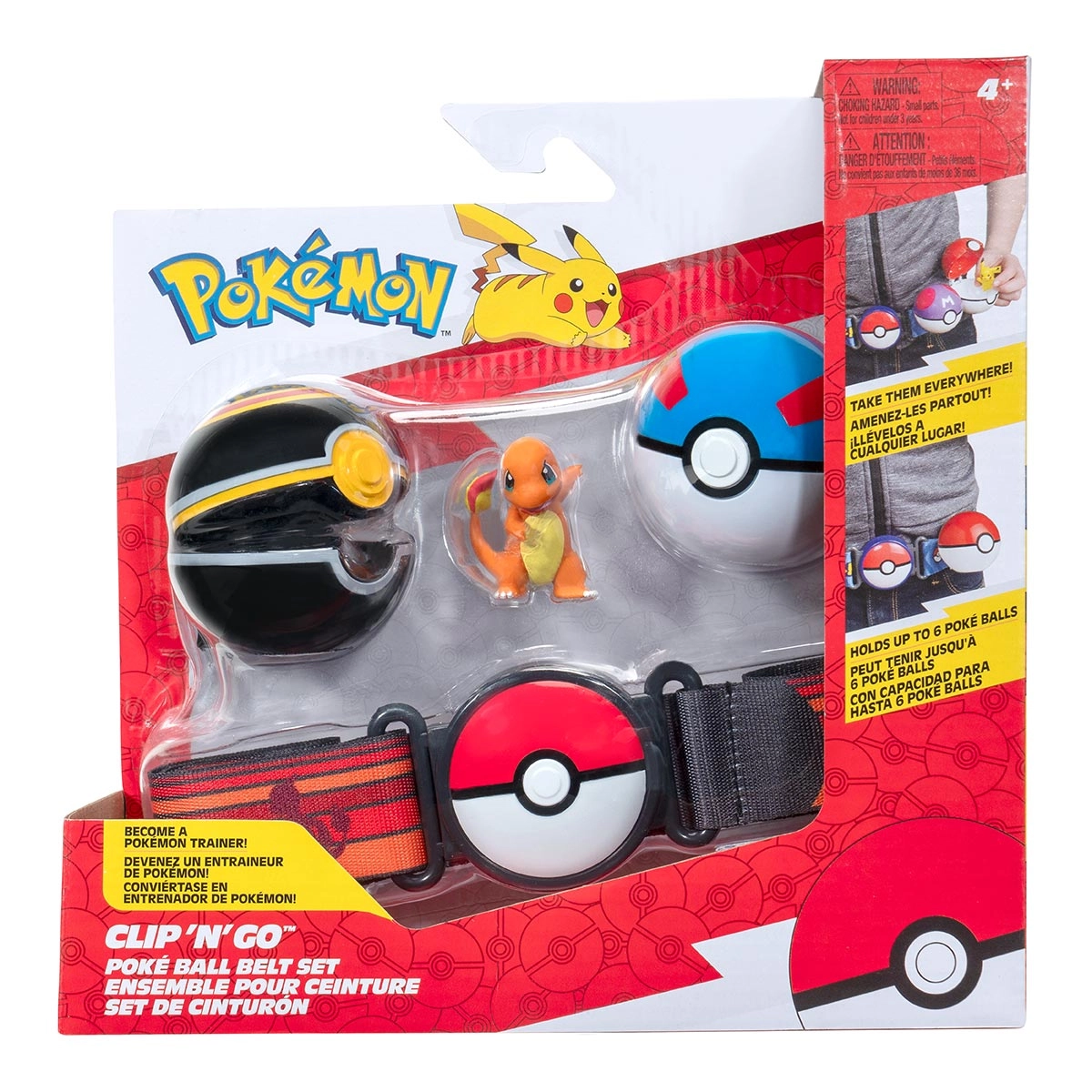 Cinto Com Boneco Charmander E 2 Pokébolas - Pokémon