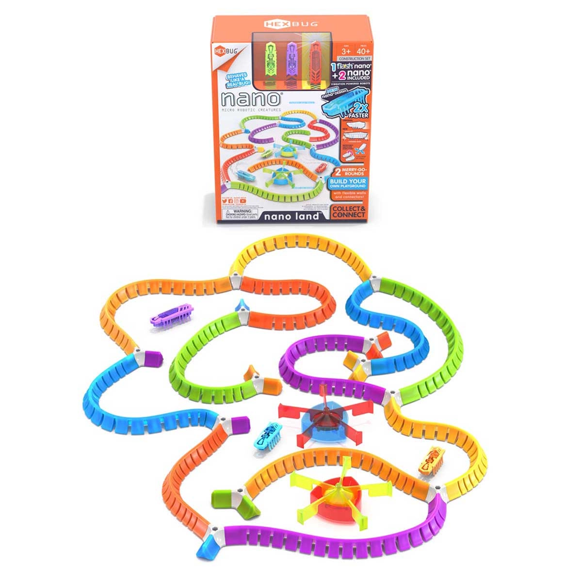 Hexbug - Brinquedo Sensorial Mini Robô Flash Nano Land