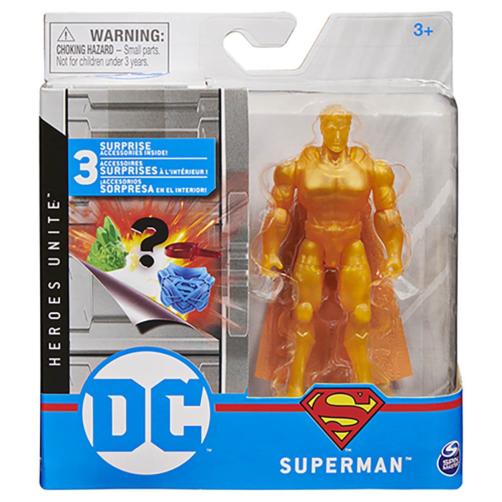 Dc - Figuras De 10 Cm - 2189 Superman Dourado