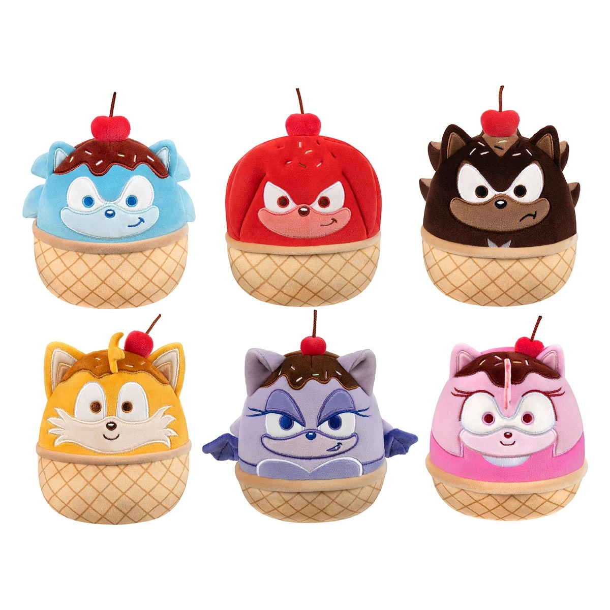 Pelucia Surpresa de 12cm com Aroma - Squishmallows Sonic