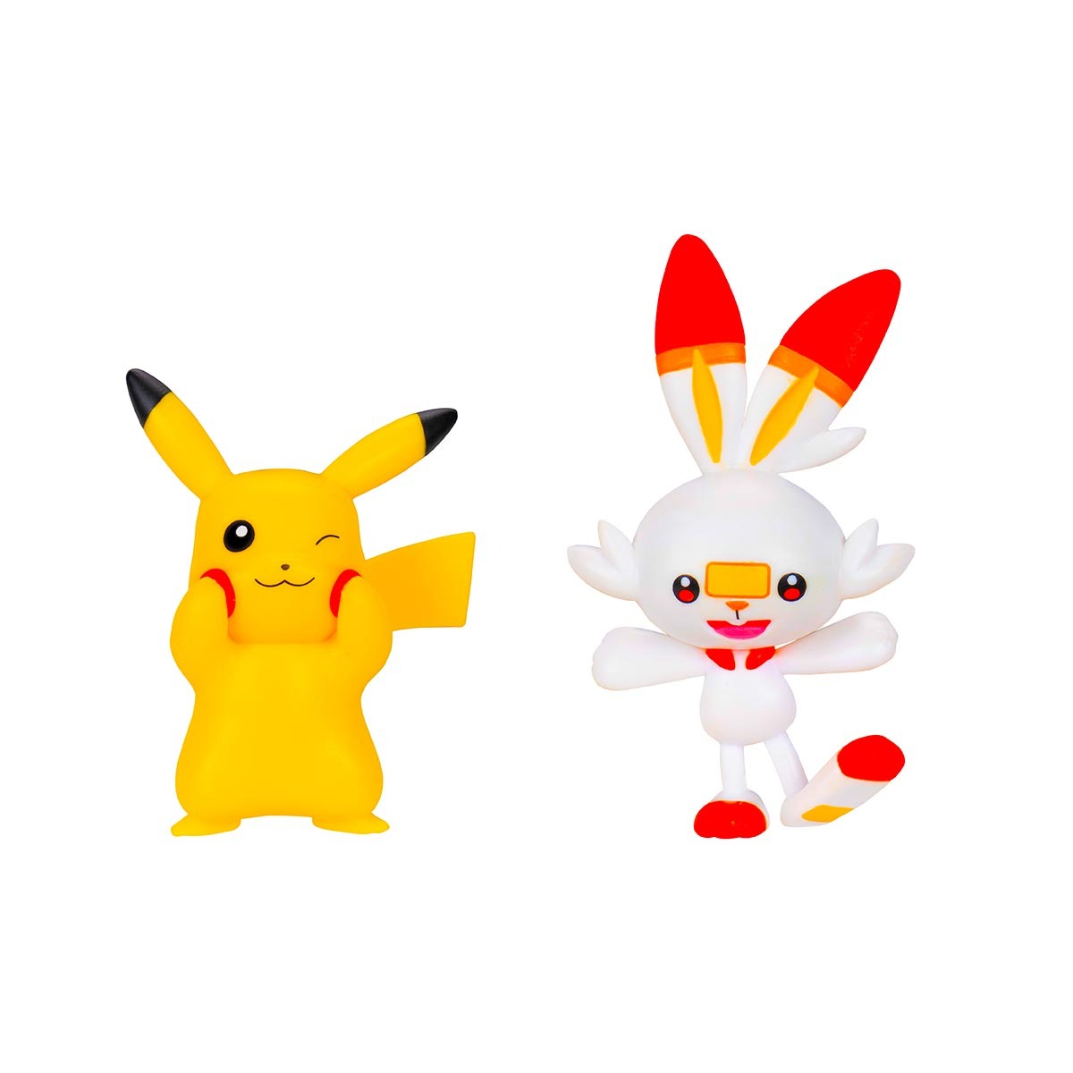 2 Bonecos De Batalha Pikachu + Scorbunny - Pokémon