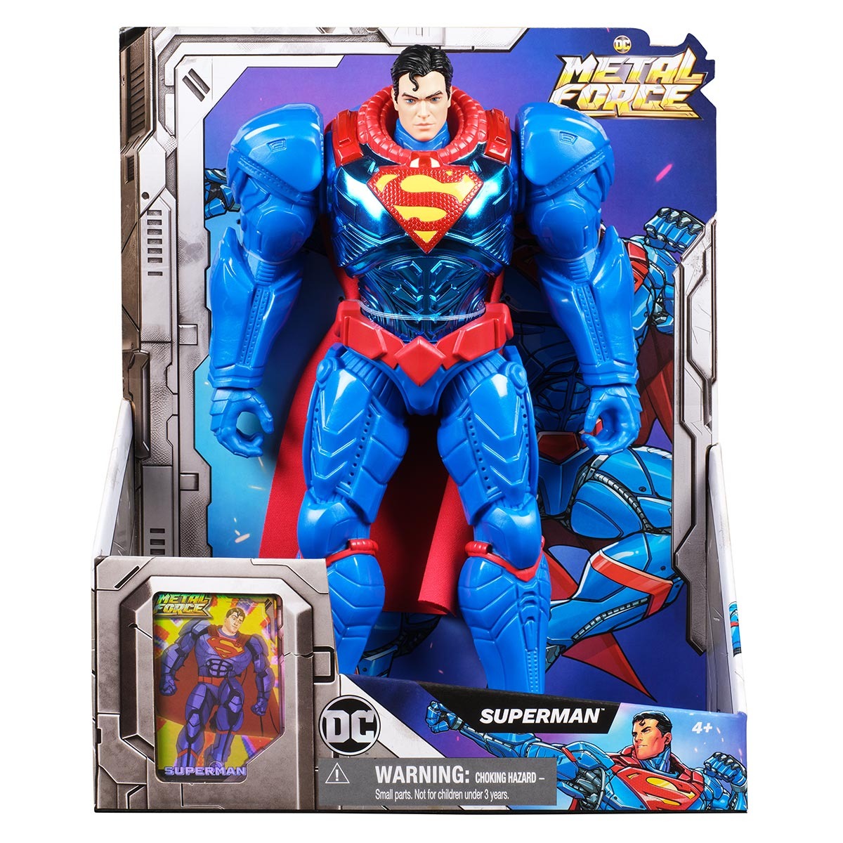 Boneco Surpeman de 30cm Metal Force - DC Comics