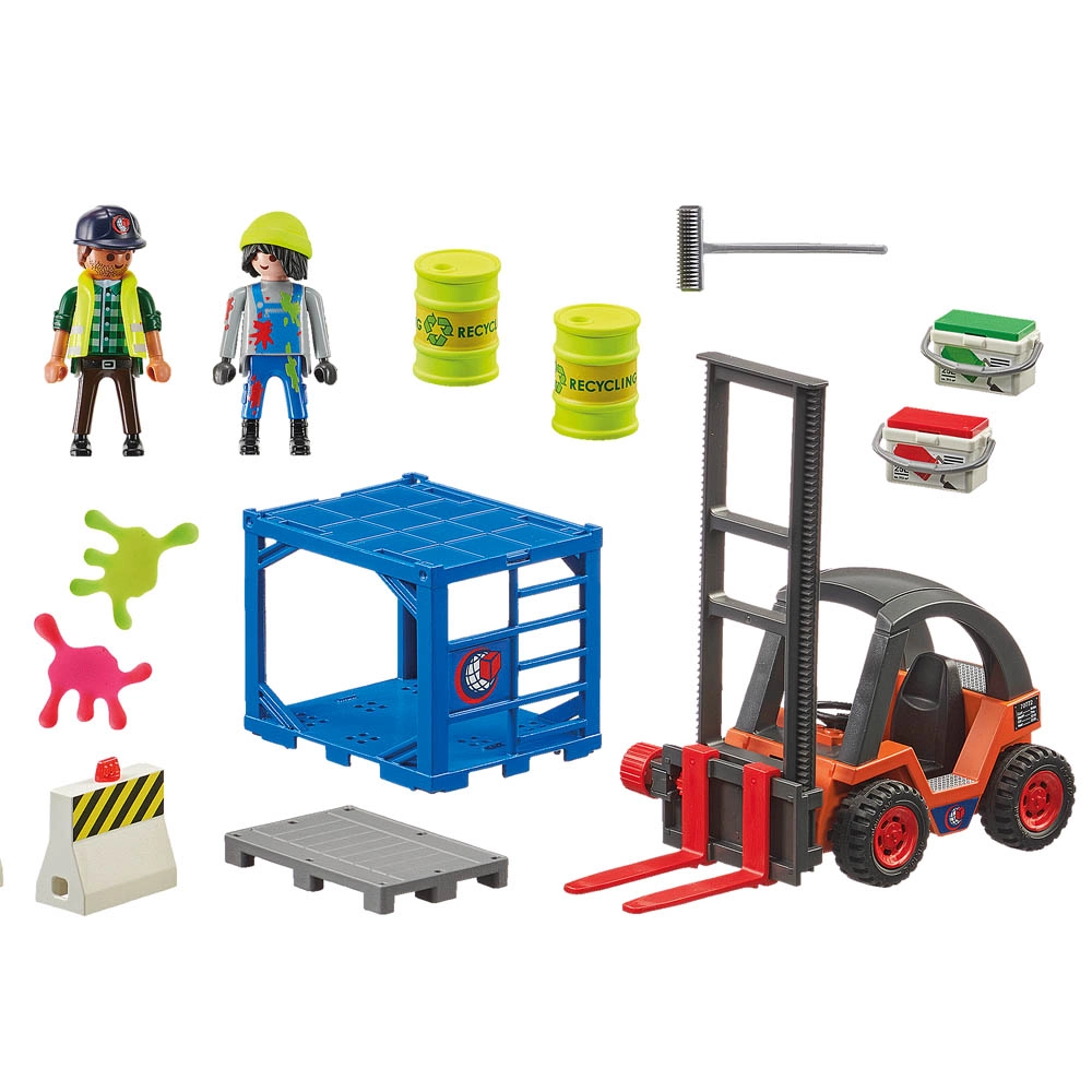Playmobil - Empilhadeira - City Action - 70772 Playmobil - Empilhadeira - City Action - 70772