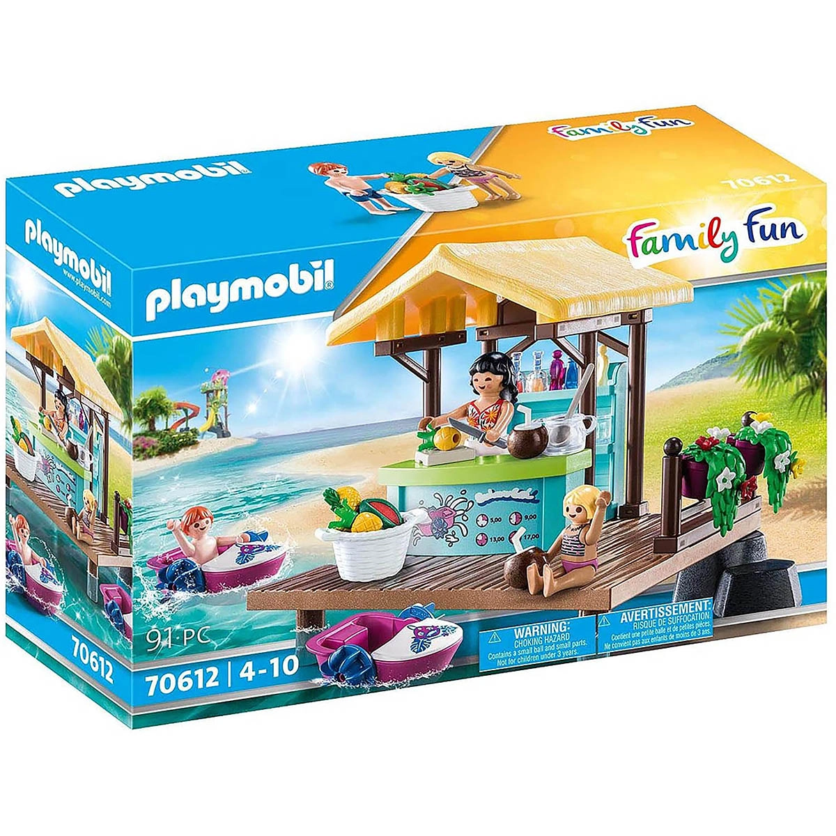 Playmobil - Quiosque Com Pedalinhos - Family Fun - 70612 Playmobil - Quiosque Com Pedalinhos - Family Fun - 70612
