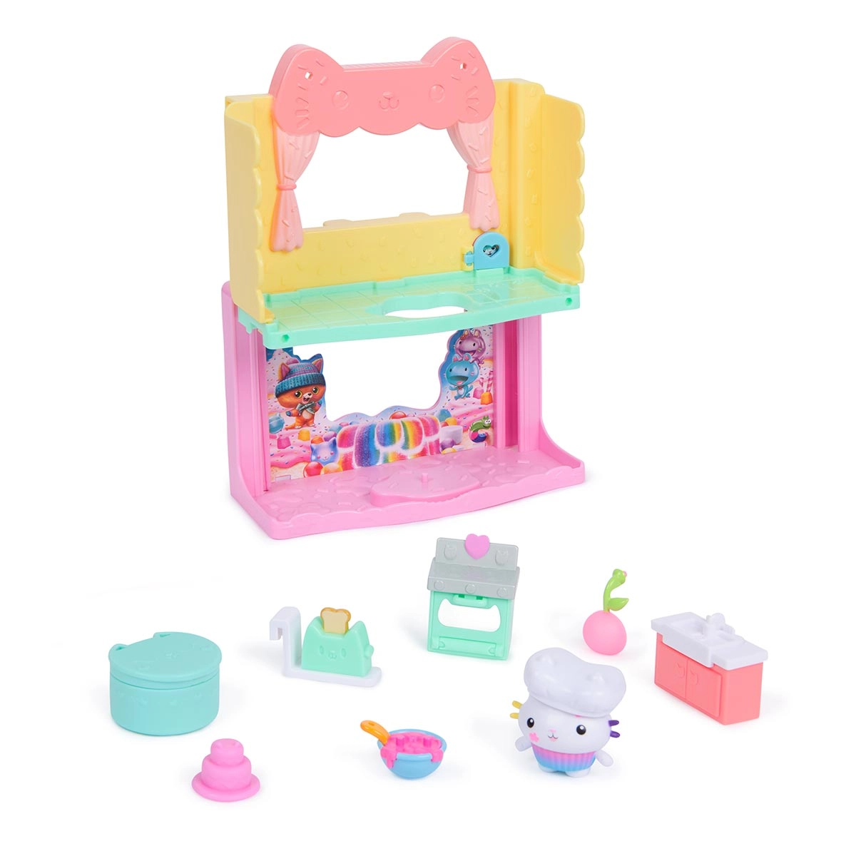 Playset Spa com Cakey Cat - Gabbys Dollhouse