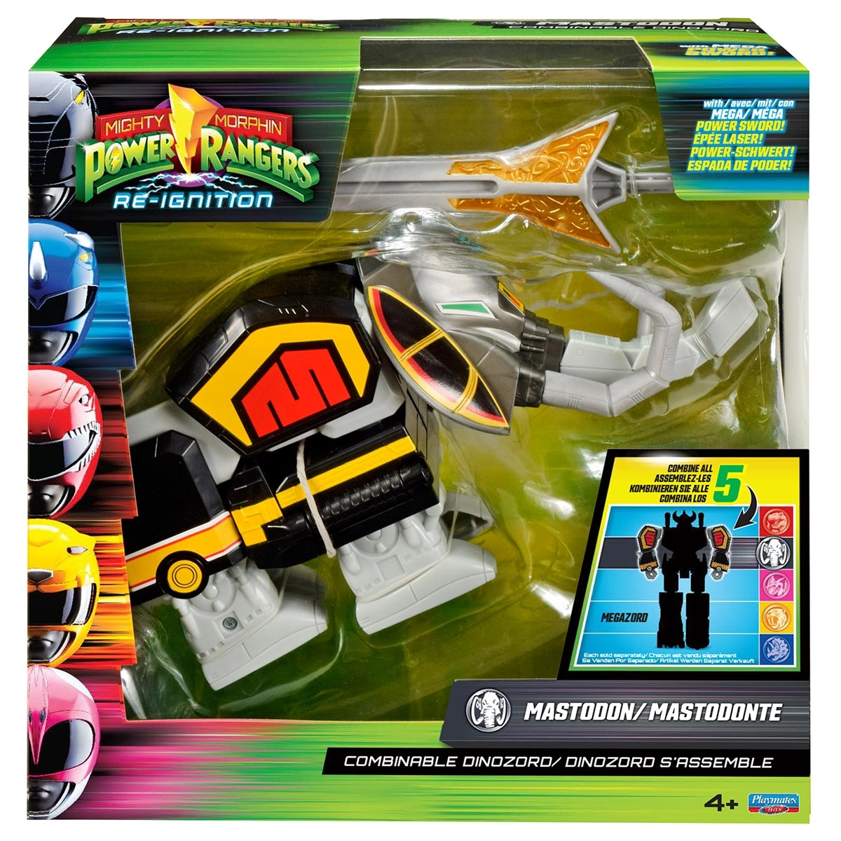 Dinozord Mastodonte Combinável - Power Ranges Re-Ignition