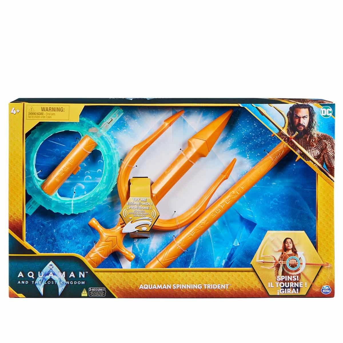 Tridente Giratório De Luxo Do Aquaman - Filme Aquaman 2 Dc