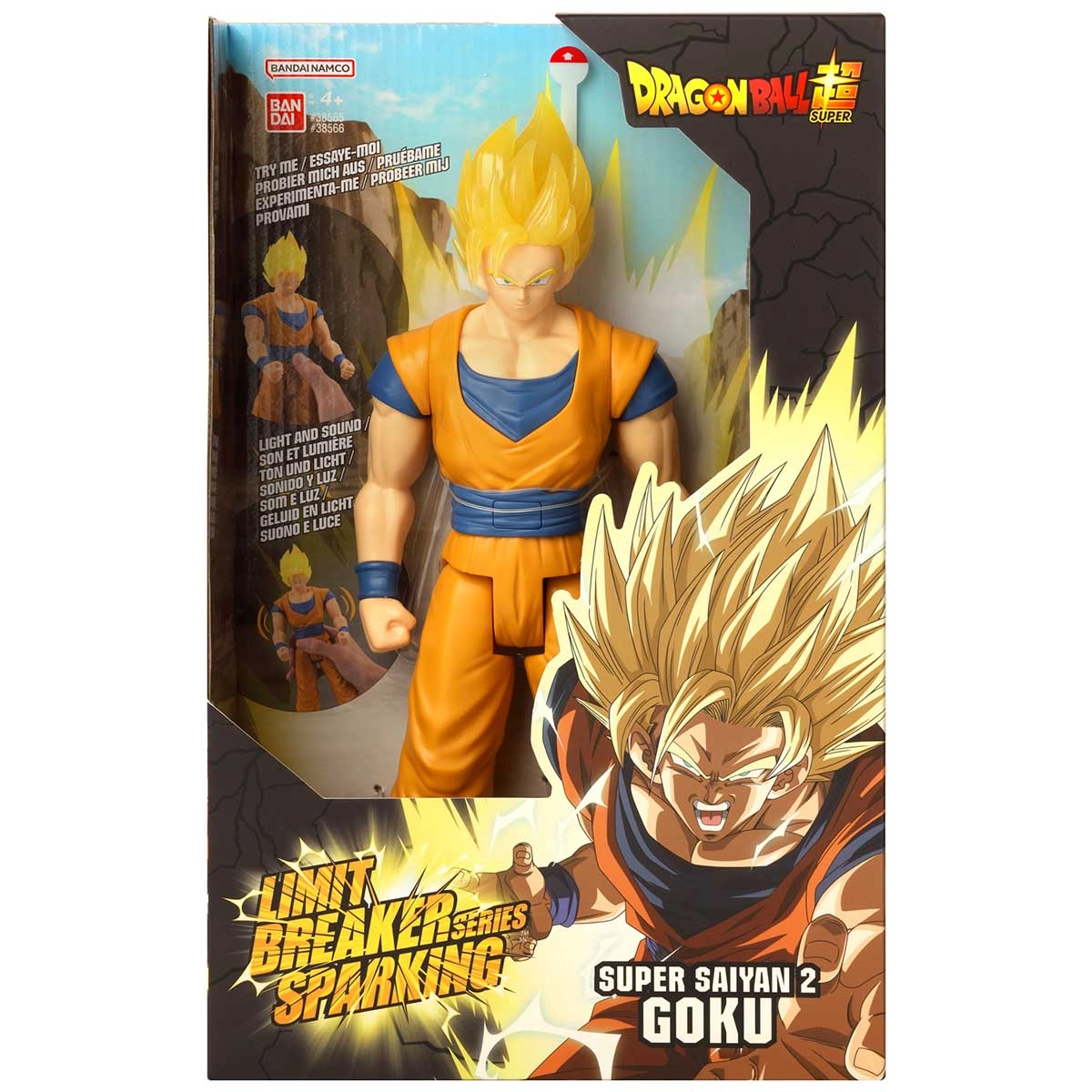 Dragon Ball - Boneco 30cm Goku Breaker Sparking C/ Som E Luz Dragon Ball - Boneco 30cm Goku Breaker Sparking C/ Som E Luz