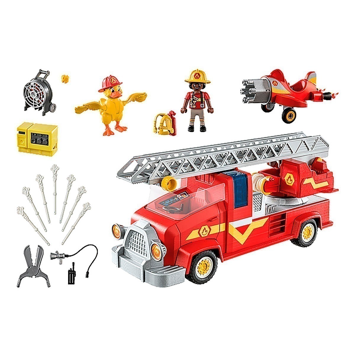 Playmobil - Caminhão De Resgate De Incêndio - Duck On Call - 79011