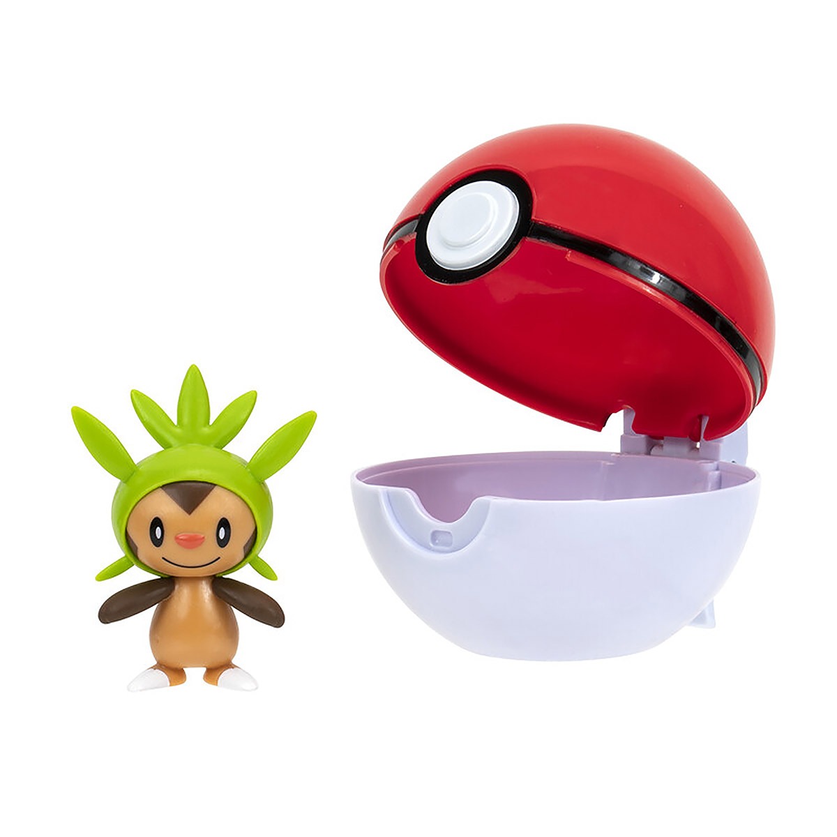Figura Chespin Com Pokébola - Pokémon