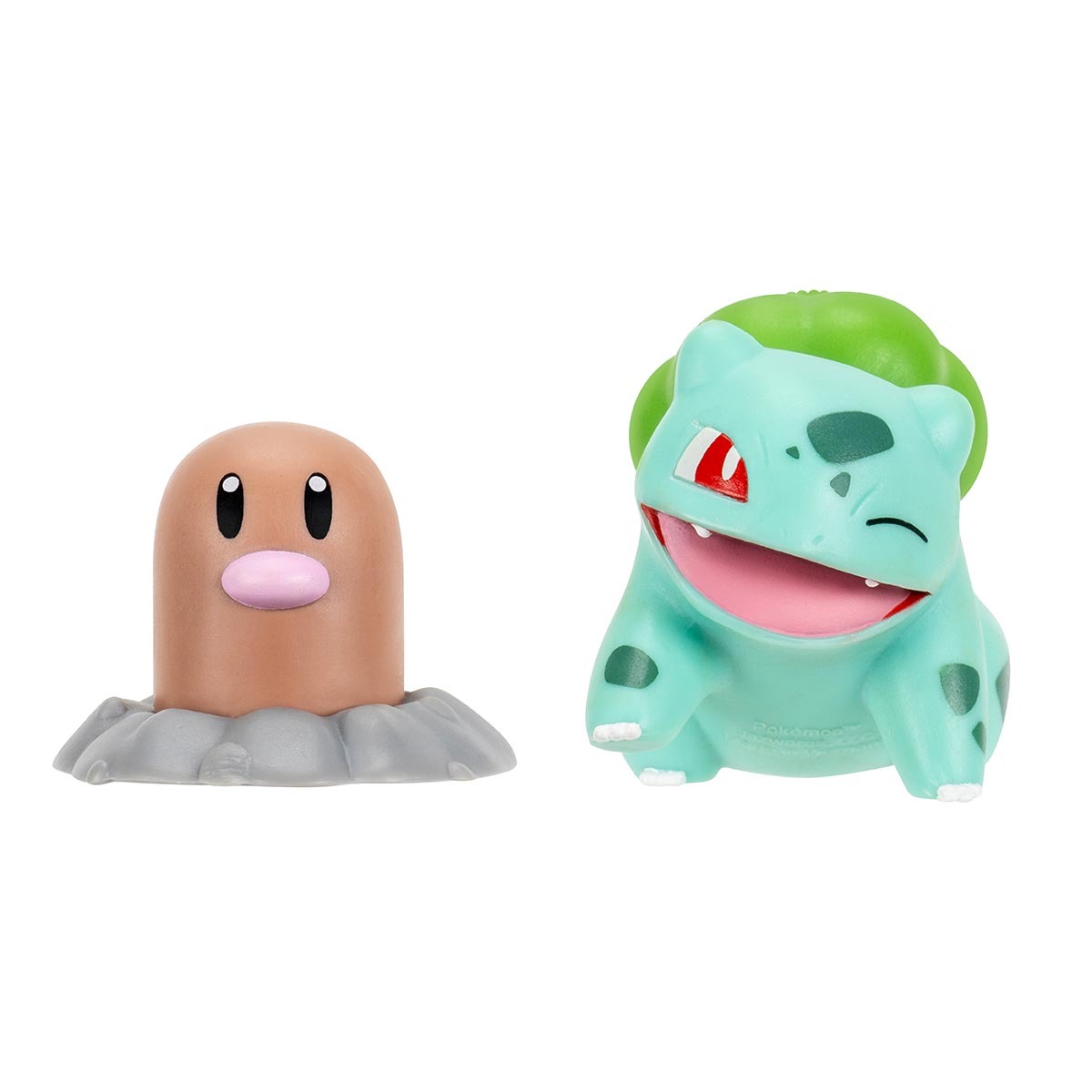 2 Bonecos De Batalha Diglett + Bulbasaur - Pokémon