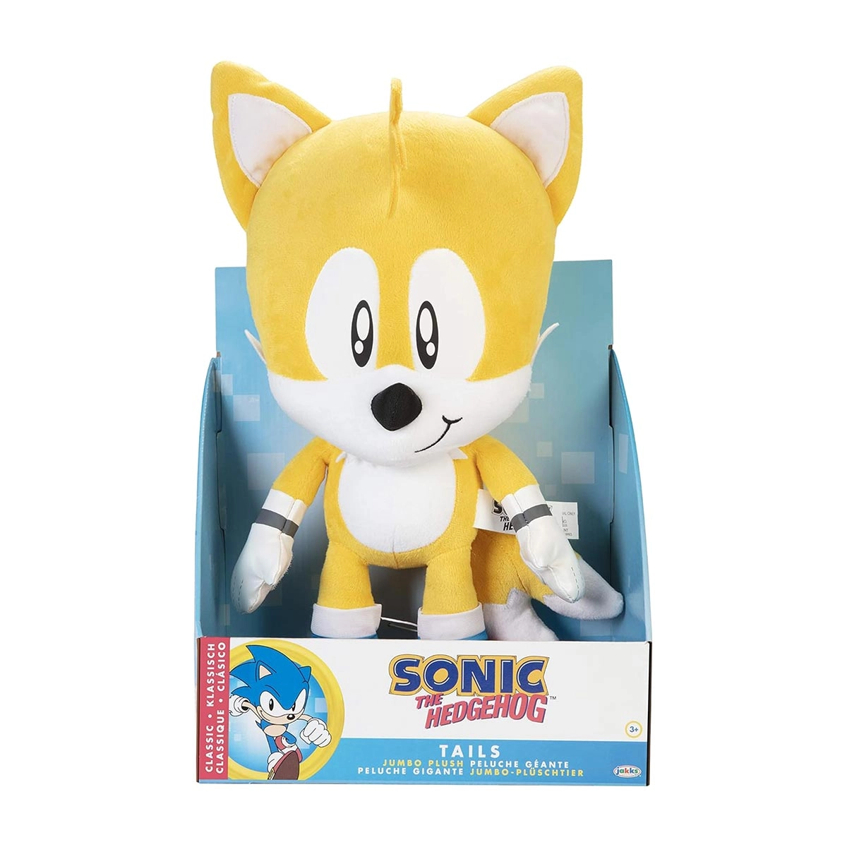 Pelúcia Deluxe Do Tails Clássico De 38Cm - Sonic 3: O Filme