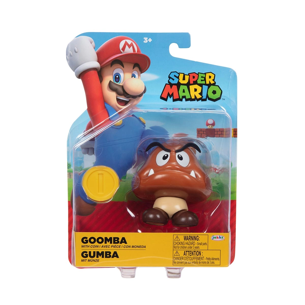 Super Mario - Boneco Goomba 6Cm Com Moeda - Sunny