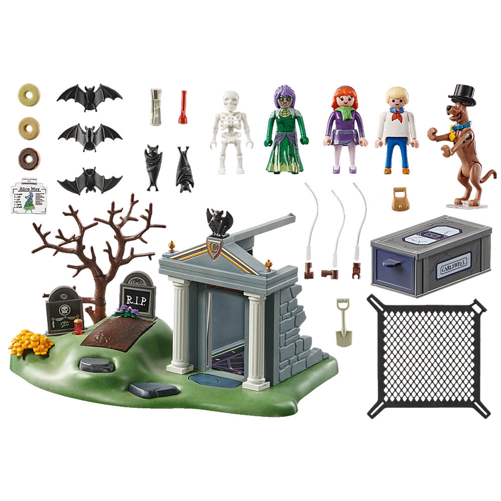 Playmobil - Aventura No Cemitério - Scooby-Doo! - 70362 Playmobil - Aventura No Cemitério - Scooby-Doo! - 70362