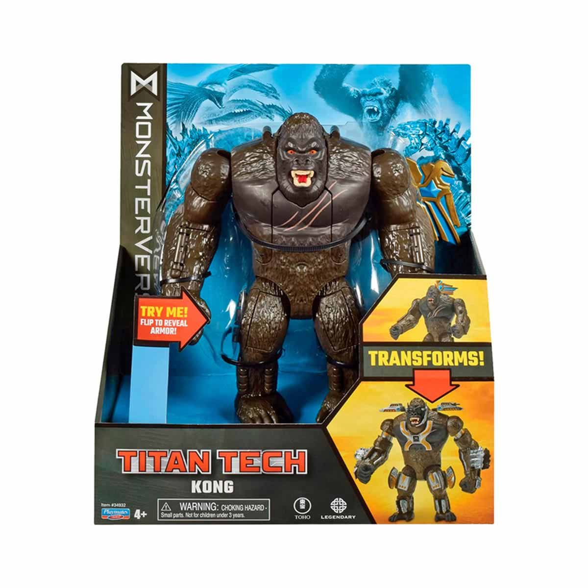Boneco Titã Tech Kong Monsterverse 20Cm - Godzilla