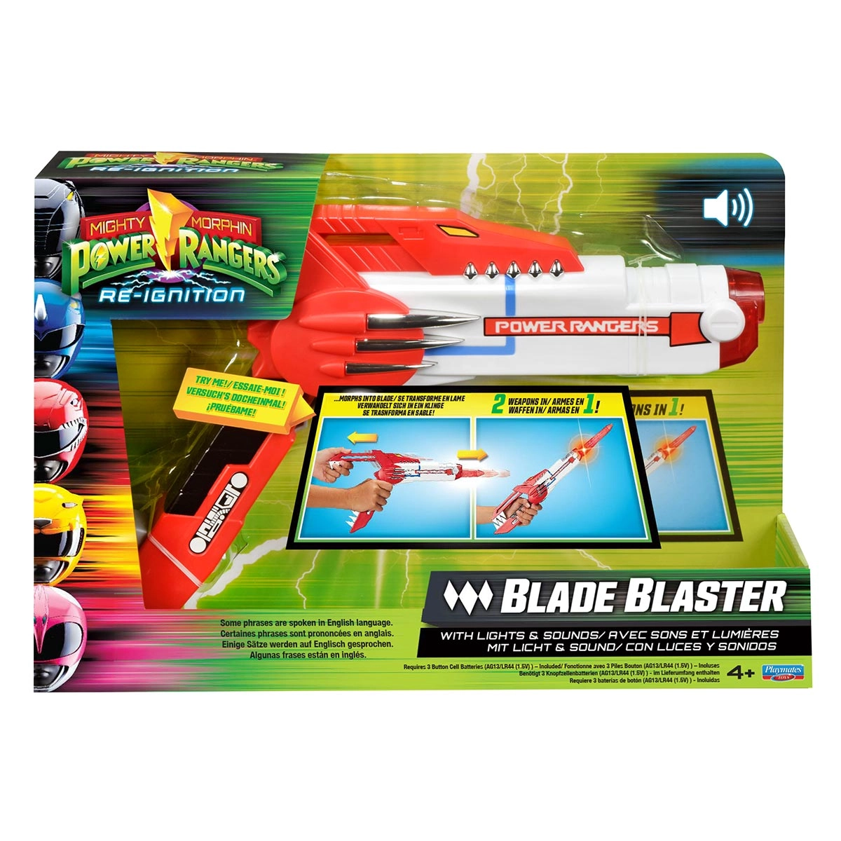 Blade Blaster com Luz e Som - Power Rangers Re-Ignition