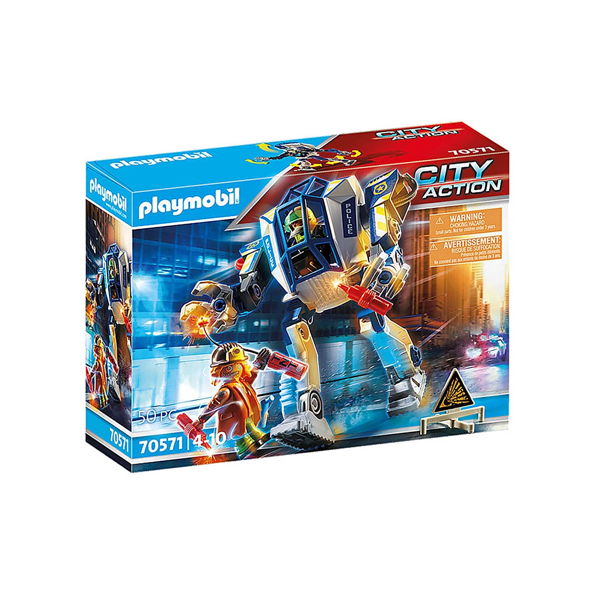 Playmobil - Robô De Operações Especiais Da Polícia - City Action - 70571 Playmobil - Robô De Operações Especiais Da Polícia - City Action - 70571