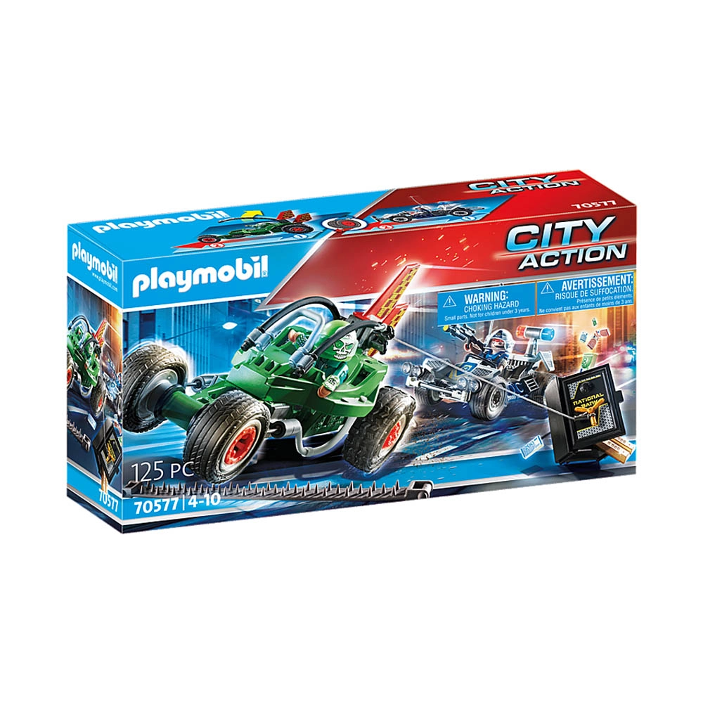 Playmobil - Go-Kart Fuga Da Polícia - City Action - 70577 Playmobil - Go-Kart Fuga Da Polícia - City Action - 70577