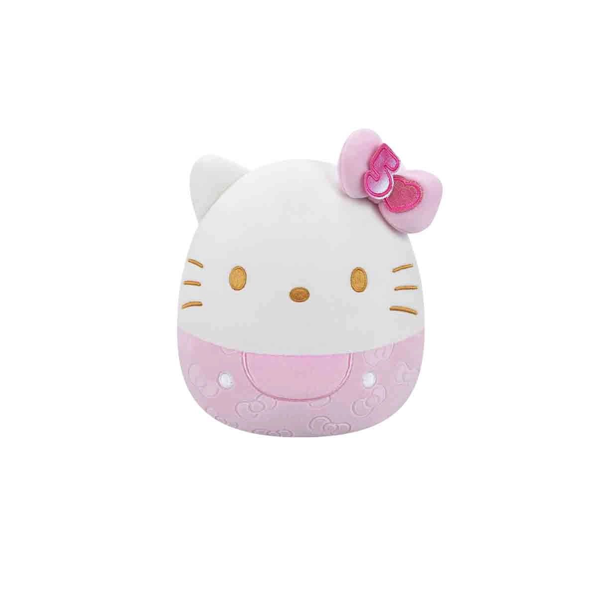 Pélucia Hello Kitty Rosa De 20Cm (50 Anos) - Squishmallows