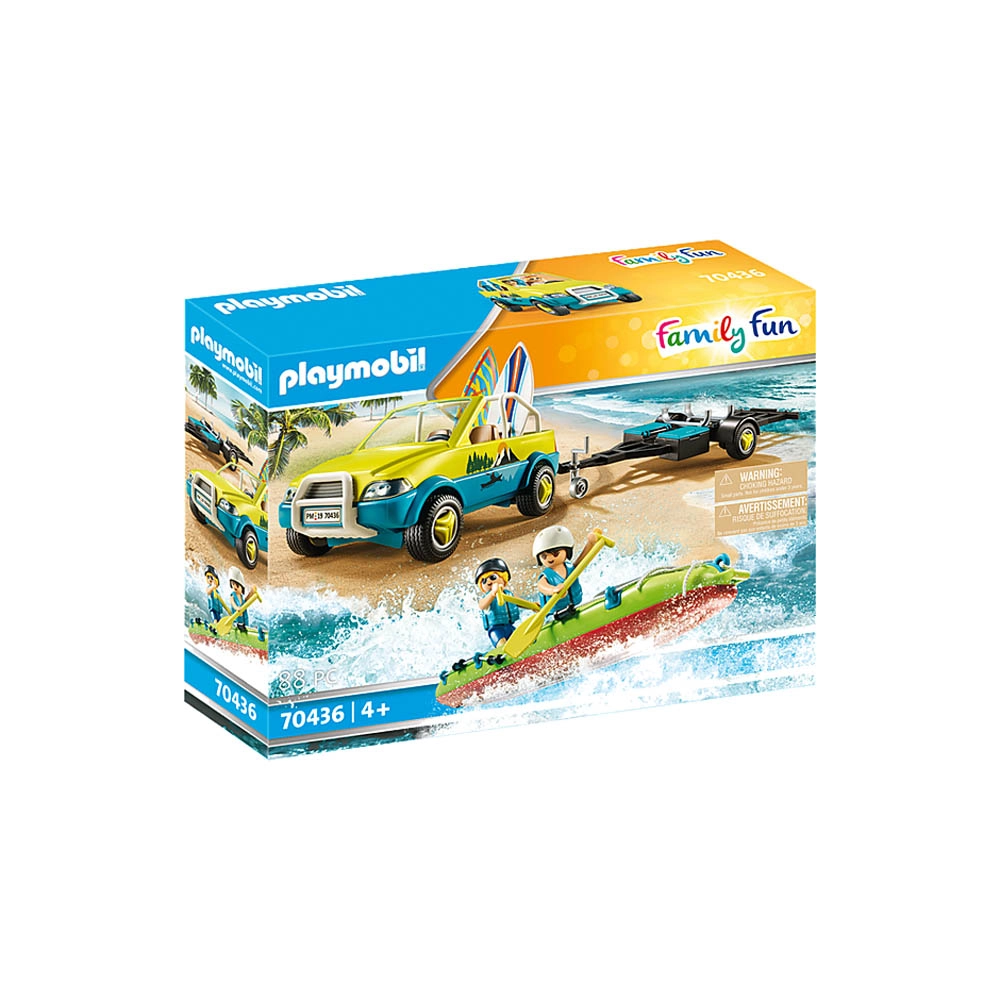 Playmobil - Buggy Com Reboque E Canoa - Family Fun - 70436 Playmobil - Buggy Com Reboque E Canoa - Family Fun - 70436