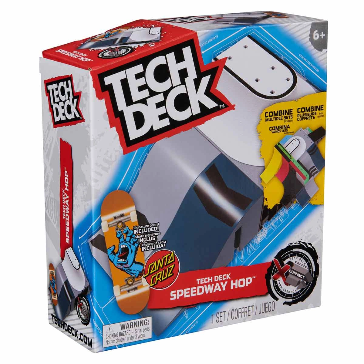 Pista Speedway Hop 2.0 + Skate De Dedo Santa Cruz -Tech Deck