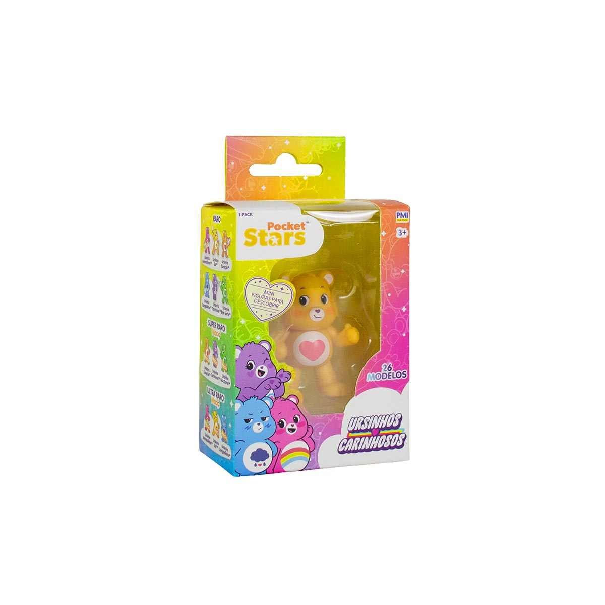 Boneco Ursinho Coração de 5cm - Ursinhos Carinhosos