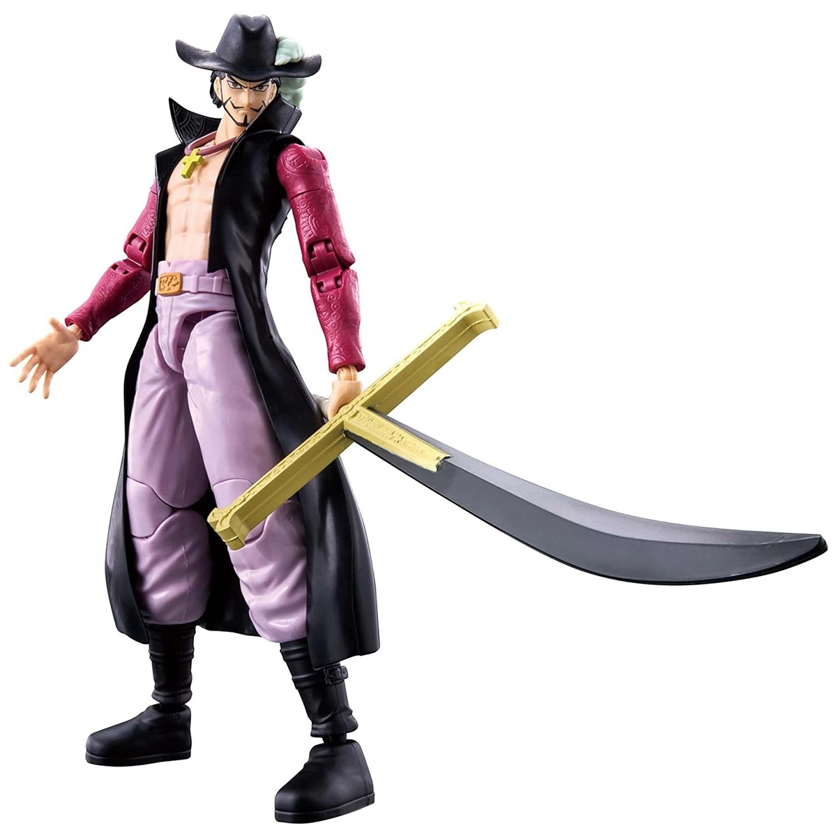 Boneco Dracule Mihawk de 16cm com Acessórios - One Piece
