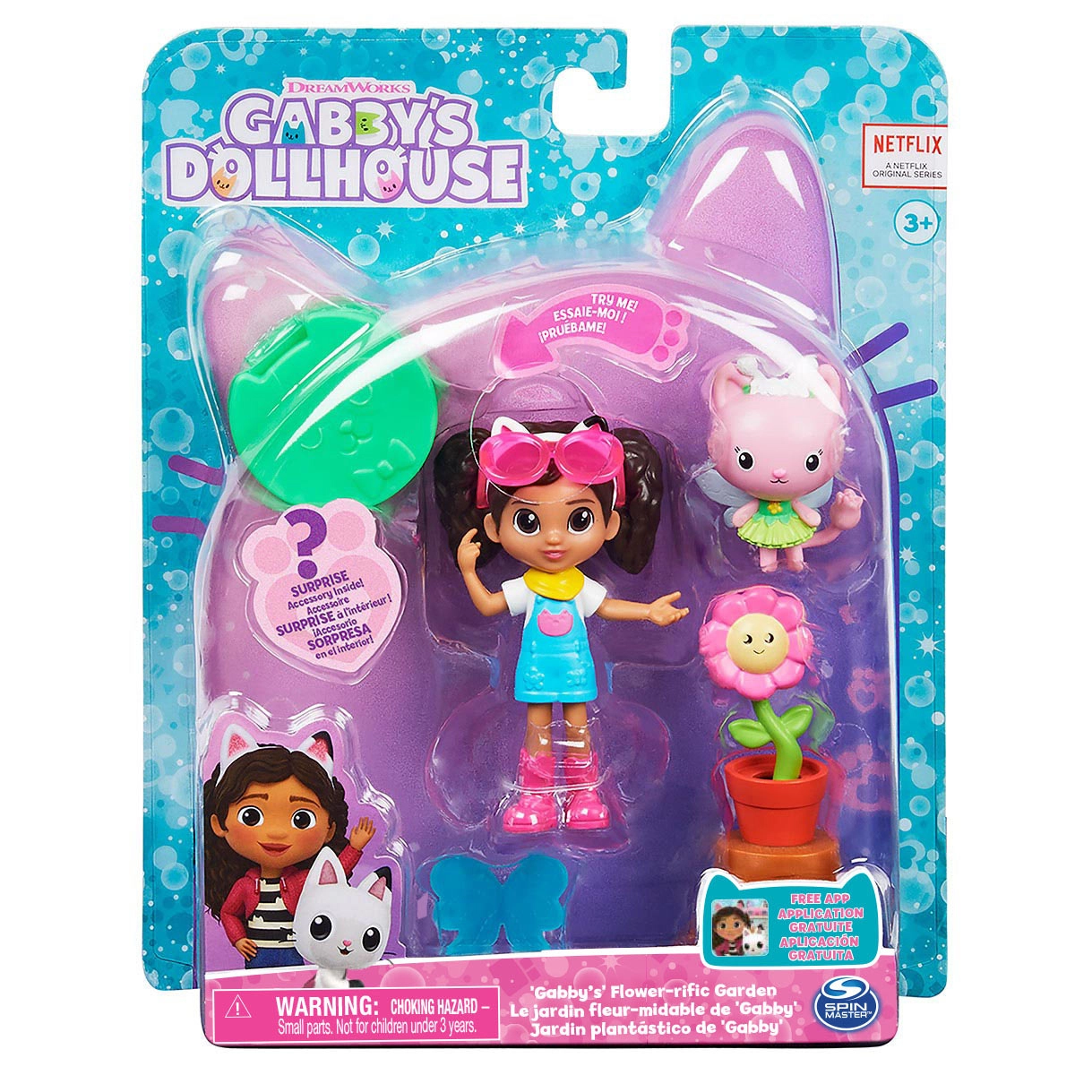 Gabby'S Dollhouse - Conjunto Com Boneca - Jardim Florido