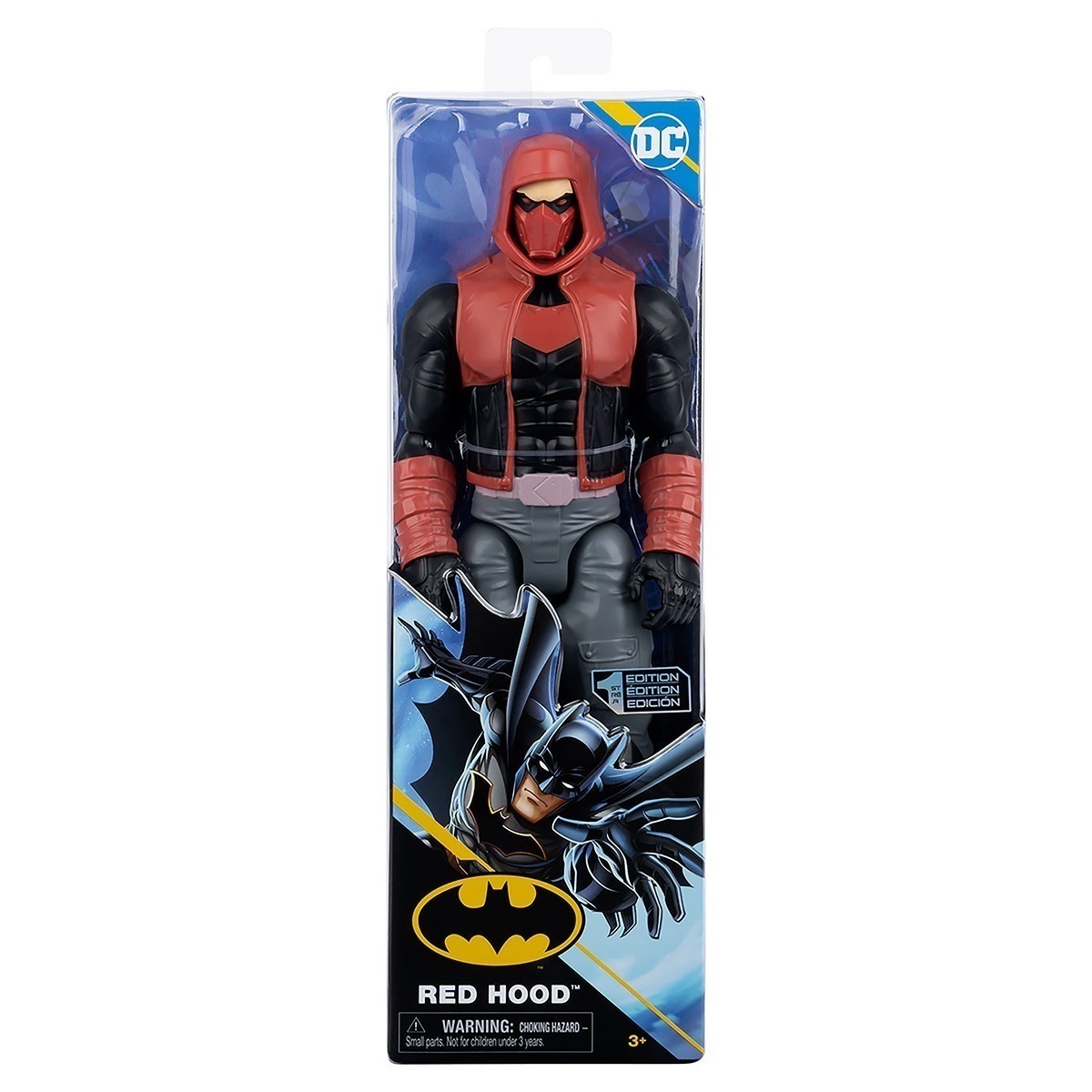 Batman - Boneco De 30Cm - Capuz Vermelho