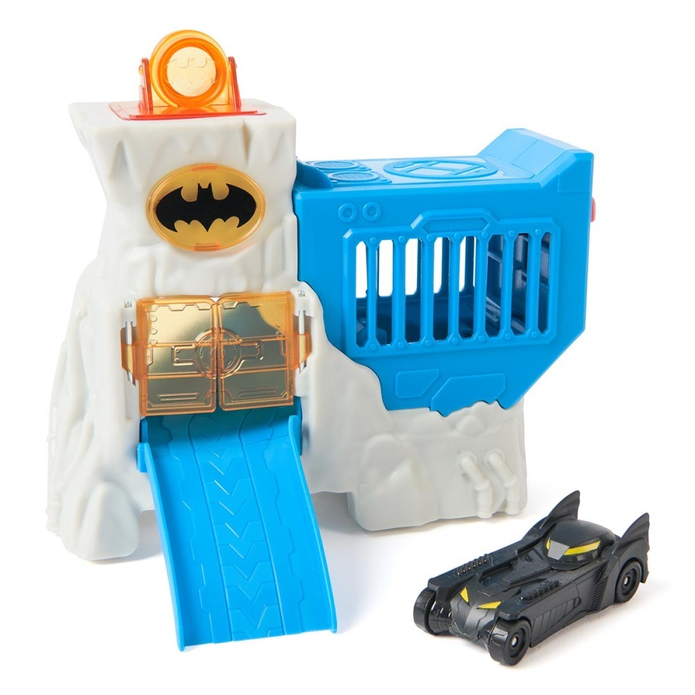 Batman - Playset Mini Batcaverna Com Pista E Batmovel