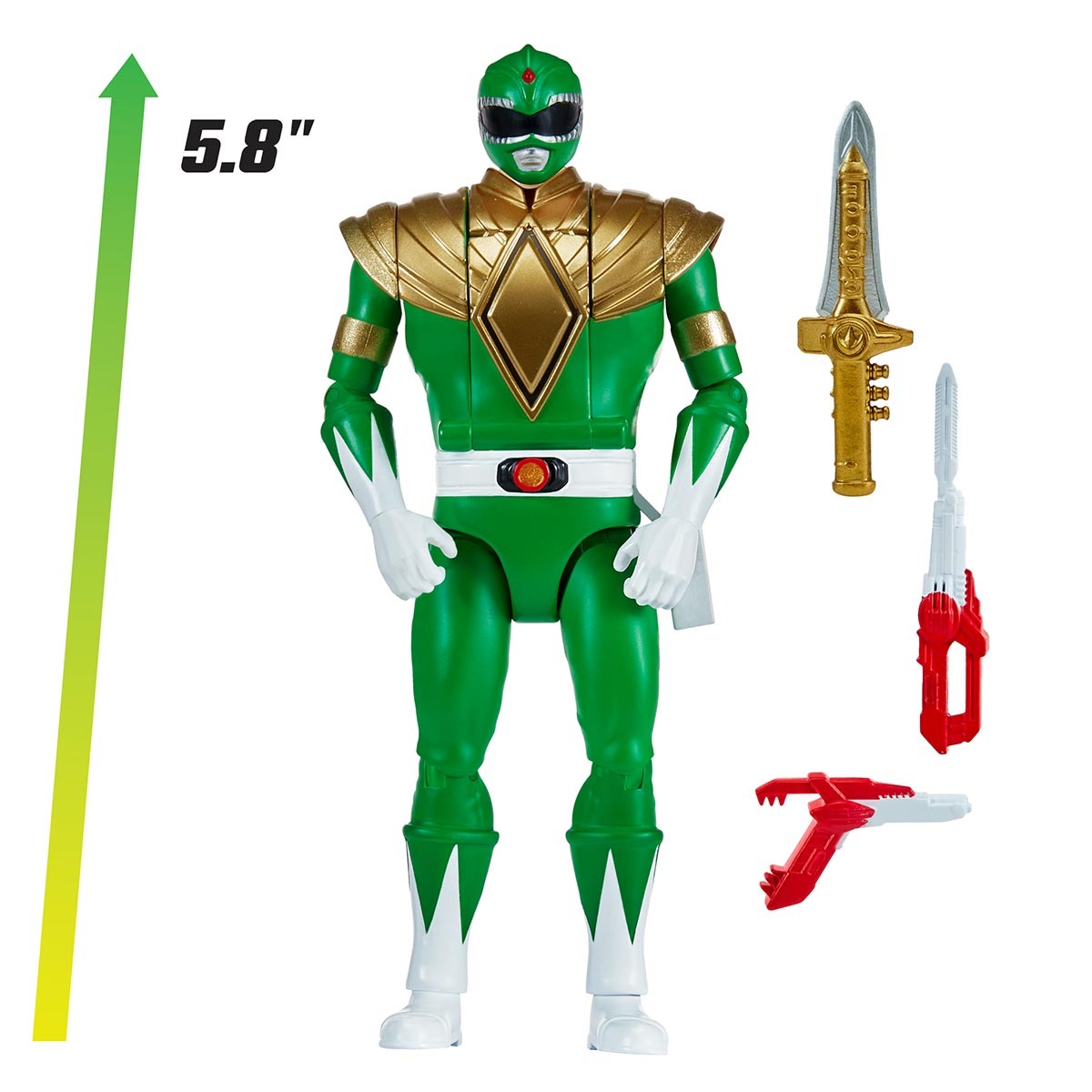 Boneco Morfável do Ranger Verde - Power Rangers Re-Ignition