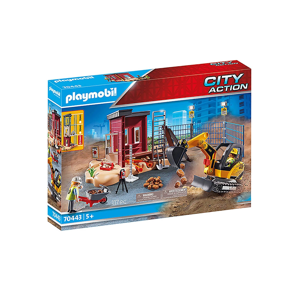 Playmobil - Mini Escavadora - City Action - 70443 Playmobil - Mini Escavadora - City Action - 70443