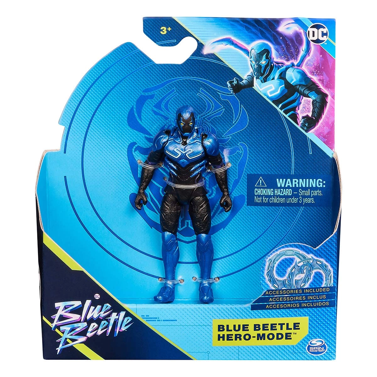 Besouro Azul - Boneco 10Cm - Besouro Azul Modo Heroi Dc