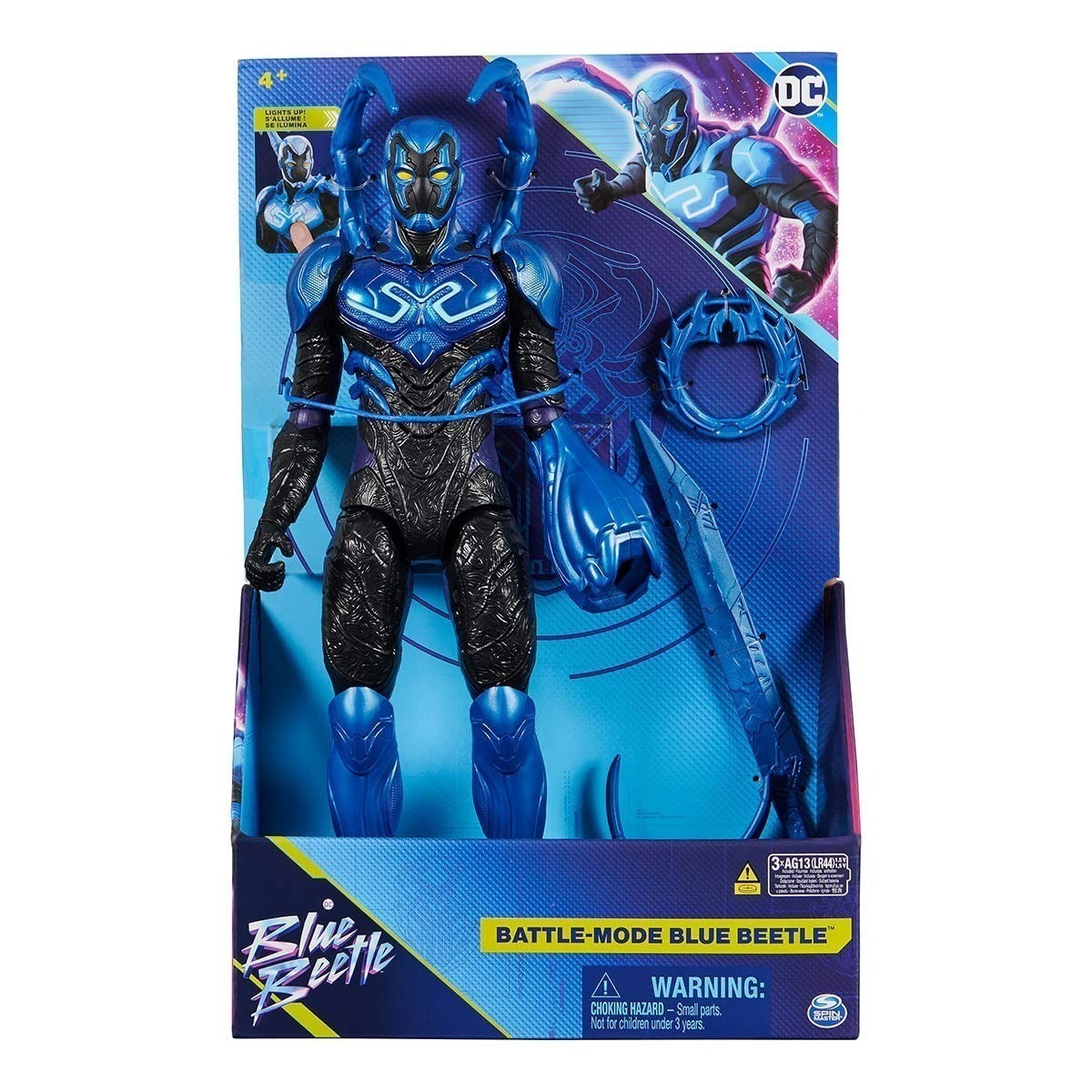 Besouro Azul - Boneco De 30Cm Com Luz, Som E Acessorios Dc