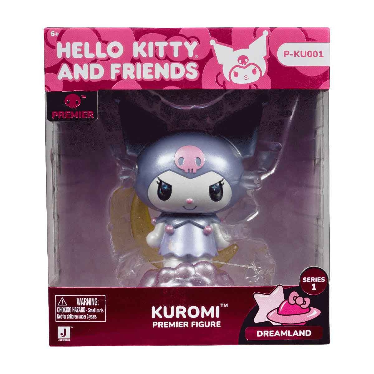 Boneca Premium Kuromi De 10Cm - Hello Kitty