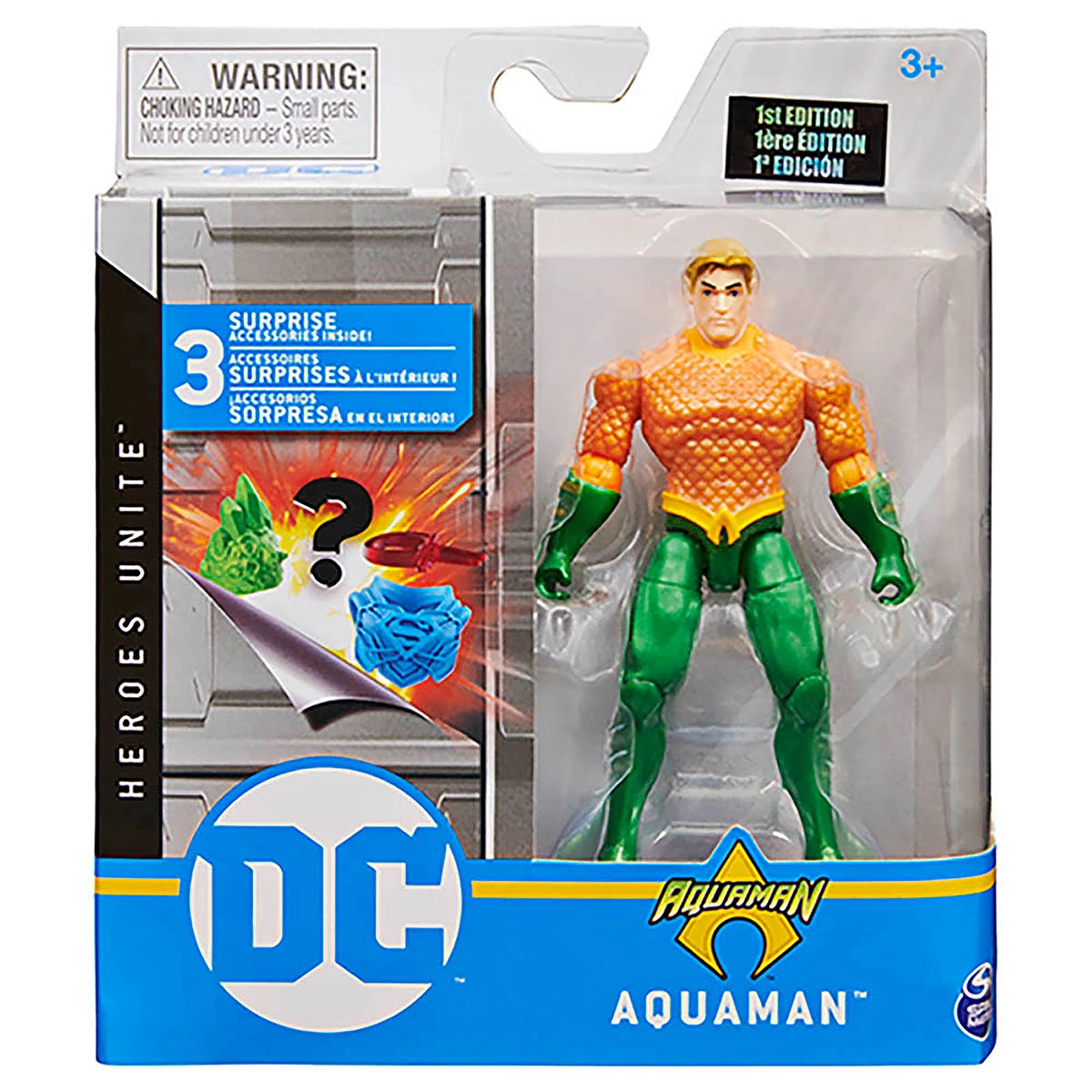 Boneco Aquaman 10Cm Com Acessorios - Dc