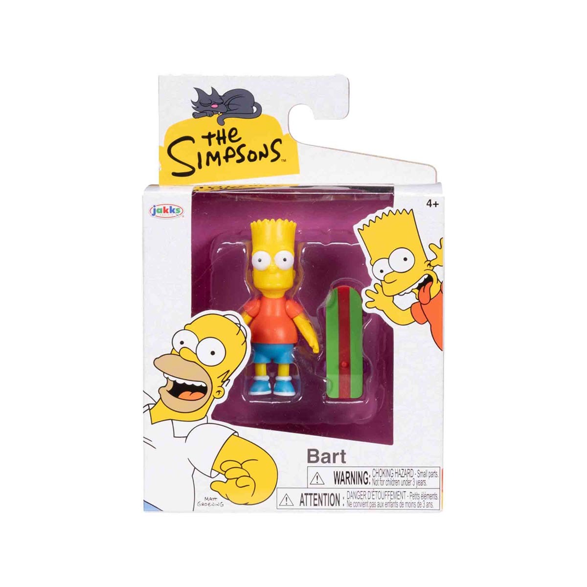Boneco Articulado Bart De 5Cm Com Skate - Os Simpsons