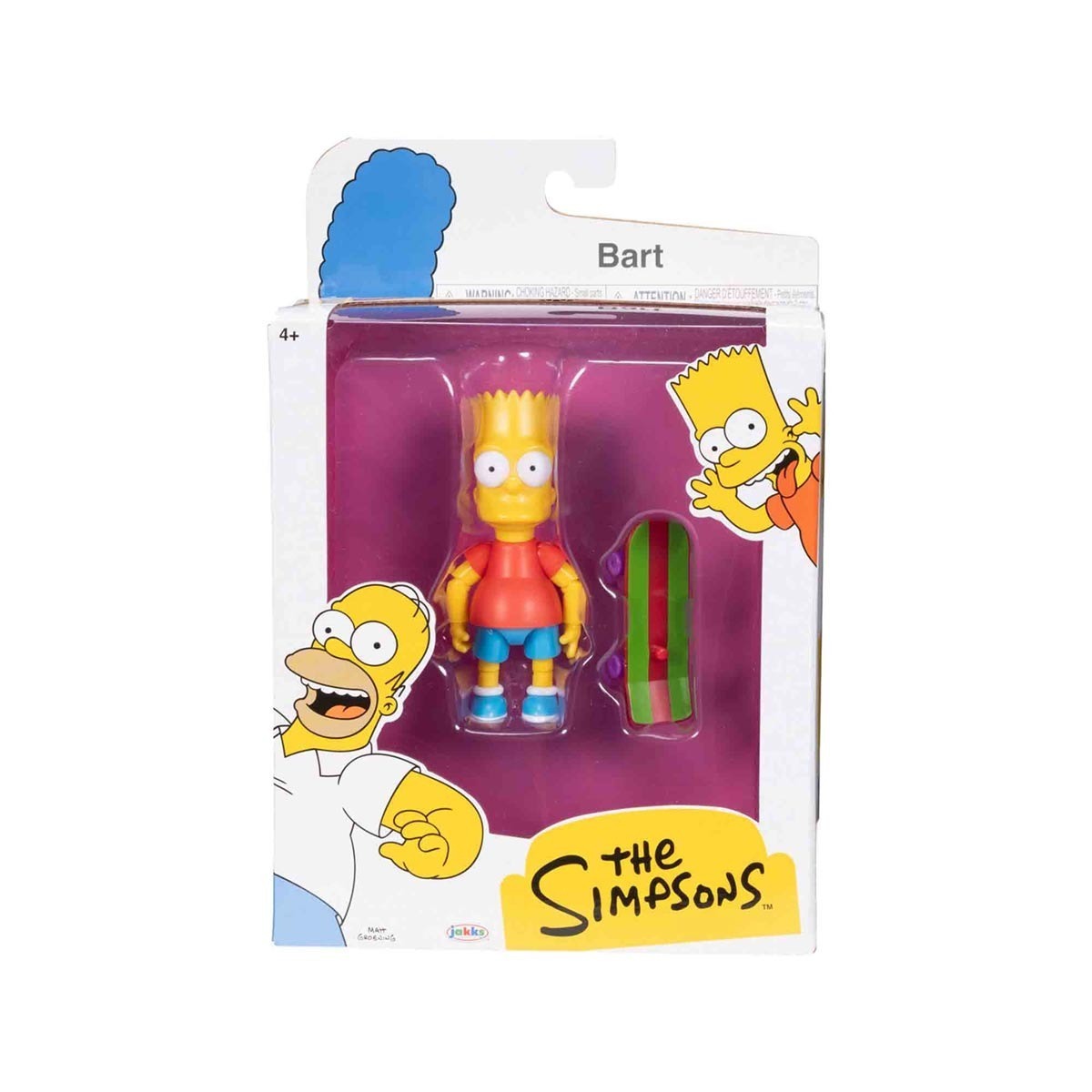 Boneco Bart De 9Cm Com Skate - Os Simpsons