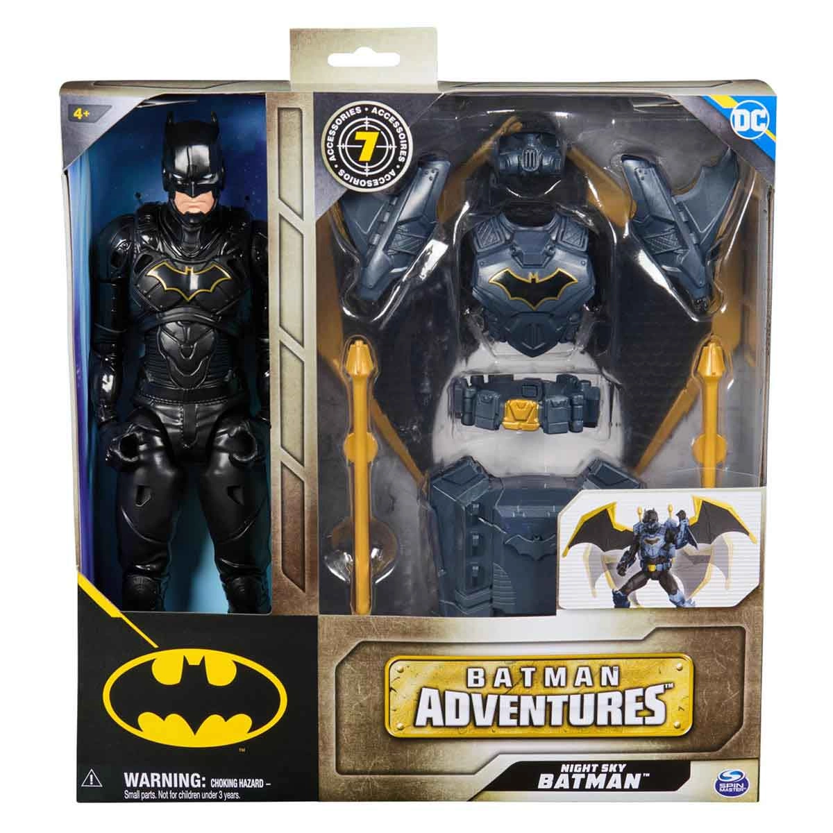 Boneco Batman Night Sky De 30Cm Com Armadura - Batman