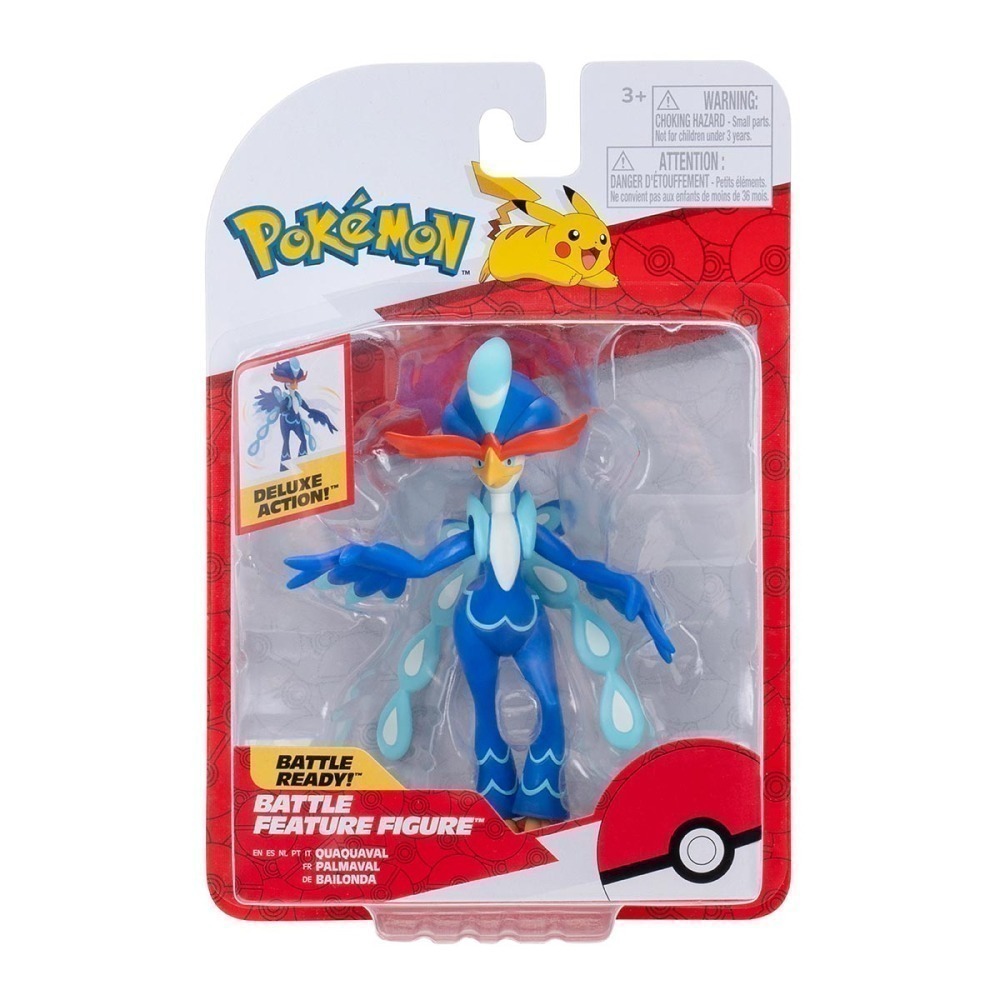 Boneco de Batalha Quaquaval de 11cm - Pokemon