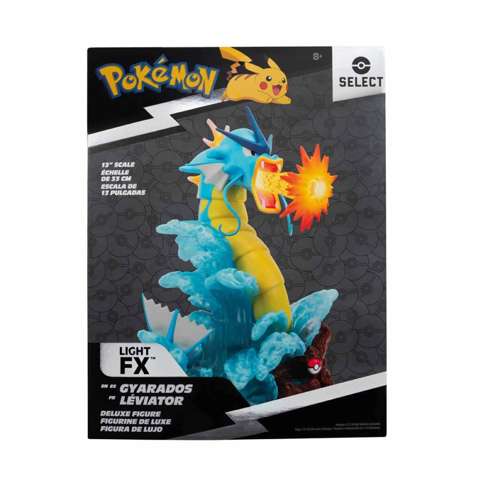 Boneco Deluxe Gyarados De 33Cm Com Luz- Pokemon